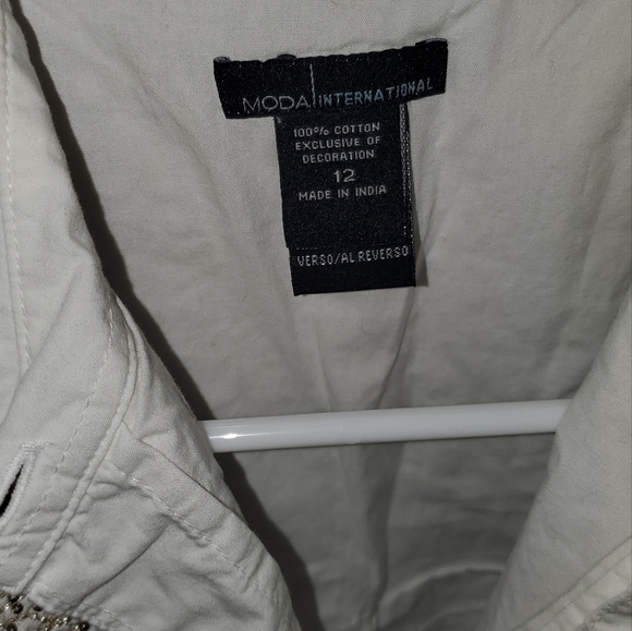 MODA INTERNATIONAL VICTORIA SECRET BOHEMIAN BLOUSE DRESS SIZE 12 - Picture 3 of 5